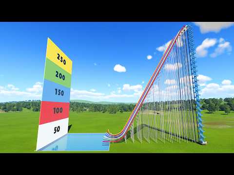 0° vs 90° High Jump Water Slides – Planet Coaster 2