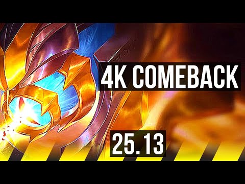 VEL'KOZ & Karma vs EZREAL & Jax (ADC) | Comeback | EUW Master | 25.13
