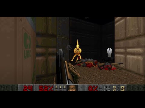 Doom 2 - ONE HUMANITY 100% playthrough. John Romero's New doom Map!