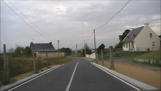 preview picture of video 'Driving Along Route de Licantois From Licantois To Hillion, Brittany, France 22nd August 2011'