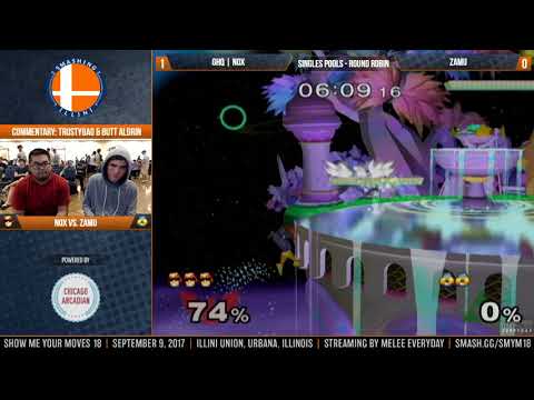 Show Me Your Moves 18 - GHQ | Nox (C. Falcon) vs. ZamU (Fox, Sheik) - SSBM - Singles Pools