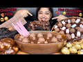 CHOCOLATE PIZZA TUB OF HOT CHOCOLATE WITH FERRERO ROCHER CHOCOLATE BOMB CHOCOLATE CAKE EATING