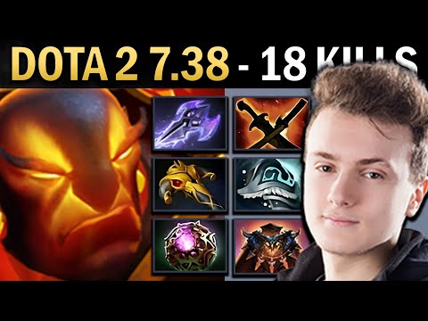 Ember Spirit Gameplay Miracle with 18 Kills and Shivas - Dota 2 7.38