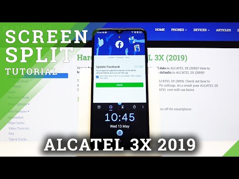 How to Activate Split Screen in ALCATEL 3X 2019 – Double Screen Feature