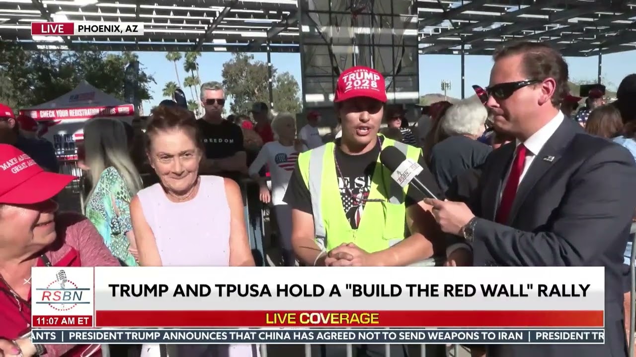 WATCH: The TPUSA Crowd in Phoenix is Already Showing Out Hours Before the Event - 04/17/26