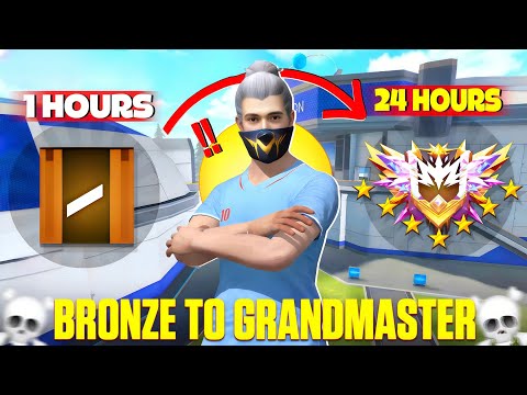 Bronze To Grandmaster 🔥 In New ID | No Gun Skin Challenge | Solo 👑 Ep-1