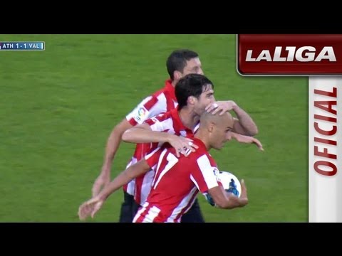 Gol de Mikel Rico (1-1) en el Athletic Club - Valencia CF - HD
