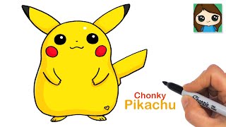 How to Draw Chonky Pikachu | Pokemon