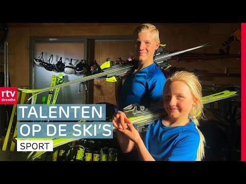 Mare (8) en Sil (13) uit Dalen veroveren de wereld op ski's | RTV Drenthe