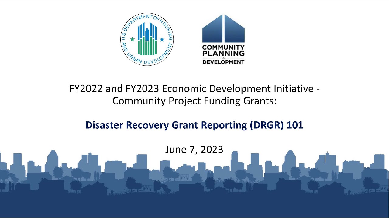 DRGR 101 for CPF Grants