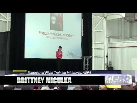 Aero-TV: Brittney Miculka - Redbird Migration Flight Training Conference 2013