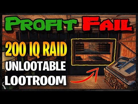 200 IQ Raid UNLOOTABLE Loot Rooms - Profit or Fail | Rust