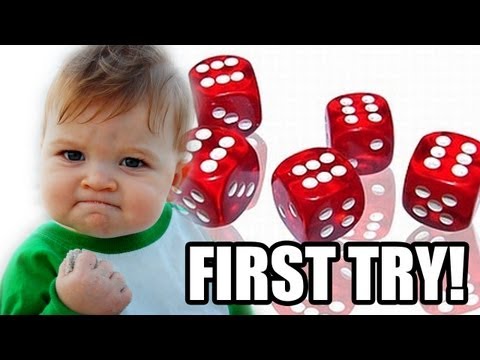 One Roll Yahtzee FIRST TRY!!!