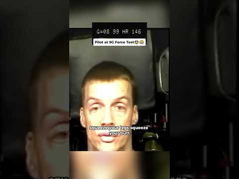Pilot at 9G force test 😦