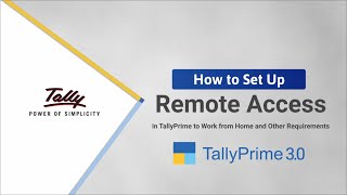 How to Set Up Remote Access in TallyPrime to Work from Home and Other Requirements | TallyHelp