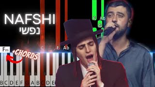 Nafshi by Ishay Ribo & Motty Steinmetz. נפשי | Easy piano tutorial with chords | פלייבק