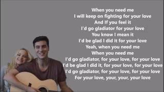 The GIrl And The Dreamcatcher - Gladiator (lyrics)