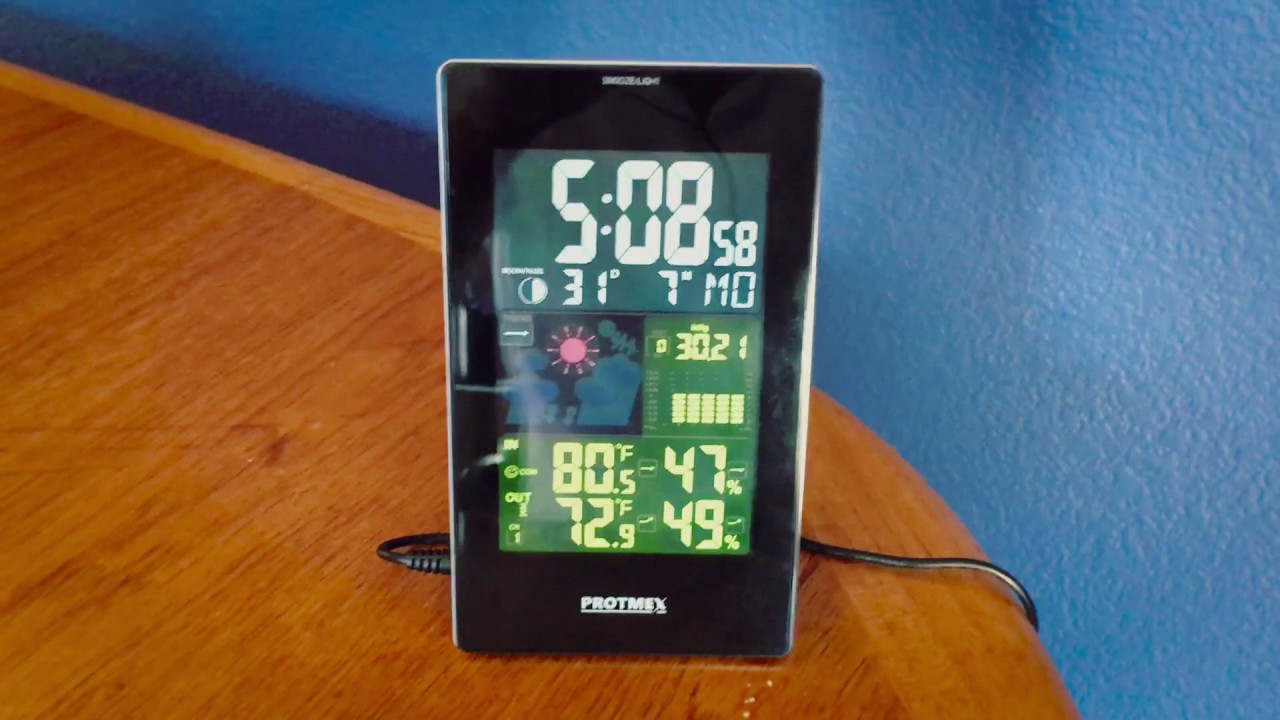 ★★★★★ Protmex Weather Station EM3352C Multifunction Wireless Forecast Station