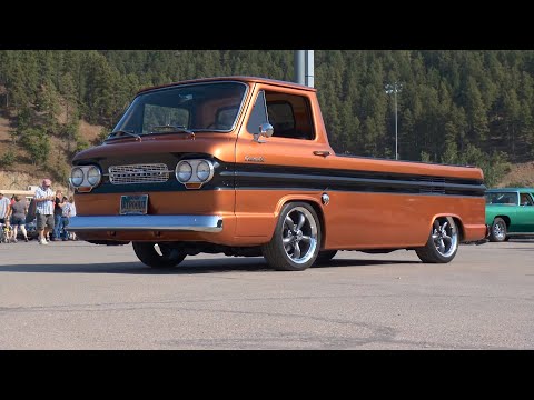 Thumbnail for Corvair 95 Loadside Pickup | Flake Paint, Lowered & Custom Interior | Kool Deadwood Nites by Chevrolet, Ford Model T
