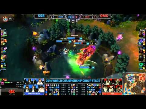 SSB vs OMG Highlights ● Samsung Blue vs OMG Group C Day 1● LoL Worlds 2014