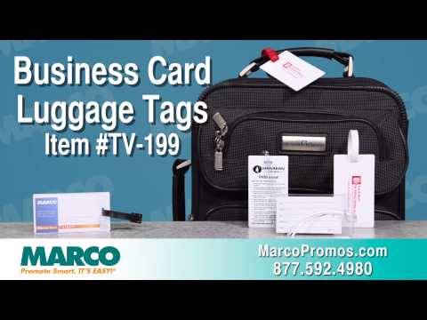 Business Card Luggage Tags - Blank