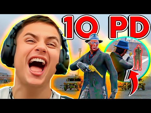 I ELIMINATED 10 PEOPLE WITH THE GOLD 😱 GTA RP (Paulinho the CRAZY)