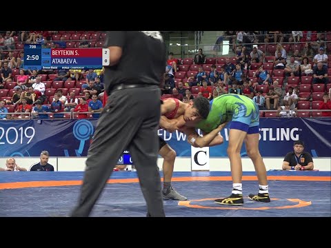 BRONZE GR - 55 kg: S. BEYTEKIN (TUR) v. A. ATABAEV (UZB)