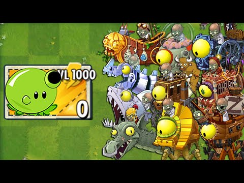 PvZ 2 Every Premium Plant LEVEL 1000 Power-Up! in Plants vs Zombies 2
