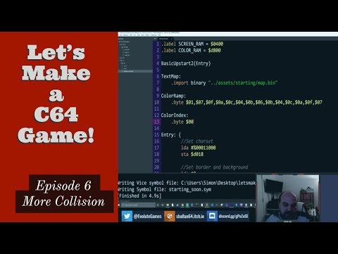 Lets Make a Commodore 64 Game - Episode 6 - 18/8/2019