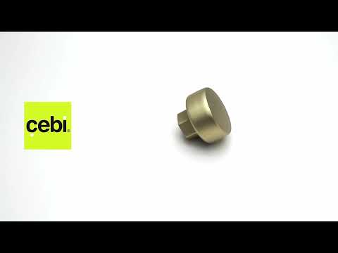 Миниатюра изображения товара Ручка для мебели Cebi Iris A4126 002 PC35 (матовое золото полимер)