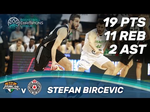 Stefan Bircevic (19 Pts / 11 Reb) leads Partizan to the win vs. Stelmet Zielona Gora
