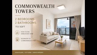 Commonwealth Towers High Floor 753 sqft 2B2B Full Unit Walkthrough (HD)
