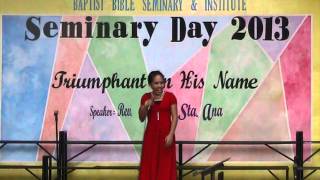 BBSI Semday 2013 - BBC - (vocal solo) I Knew He was love