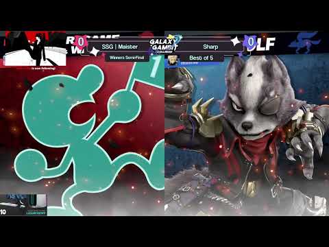 GGxC 9.5 - SSG Maister (Mr. Game and Watch) Vs. Sharp (Wolf, Diddy Kong) - Top 8 Winners Semi-Final