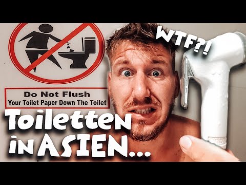 Po Dusche Anwendung; Toiletten in Asien nutzen & ohne Klopapier ins KLO werfen!