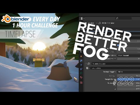 Quick Fog in Blender with Volumes. Skip the Smoke Sim! - Blender Every Day #232