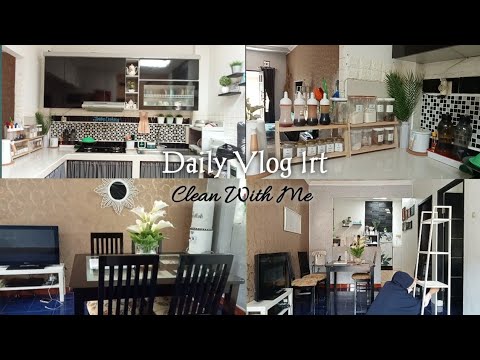 DAILY VLOG IRT| CLEAN WITH ME|BERSIH -BERSIH| RUMAH RAPIH DAN BERSIH @SaimahBintitarmidi