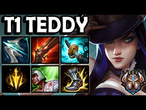 T1 Teddy CAITLYN ADC vs APHELIOS - Patch 11.3 Ranked Korea ✅