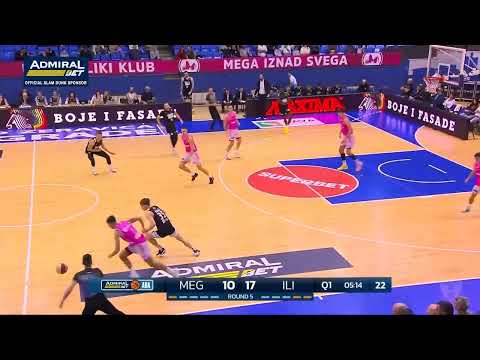 Steal and dunk by Urban Kroflič (Mega Superbet – Perspektiva Ilirija, 31.10.2025)