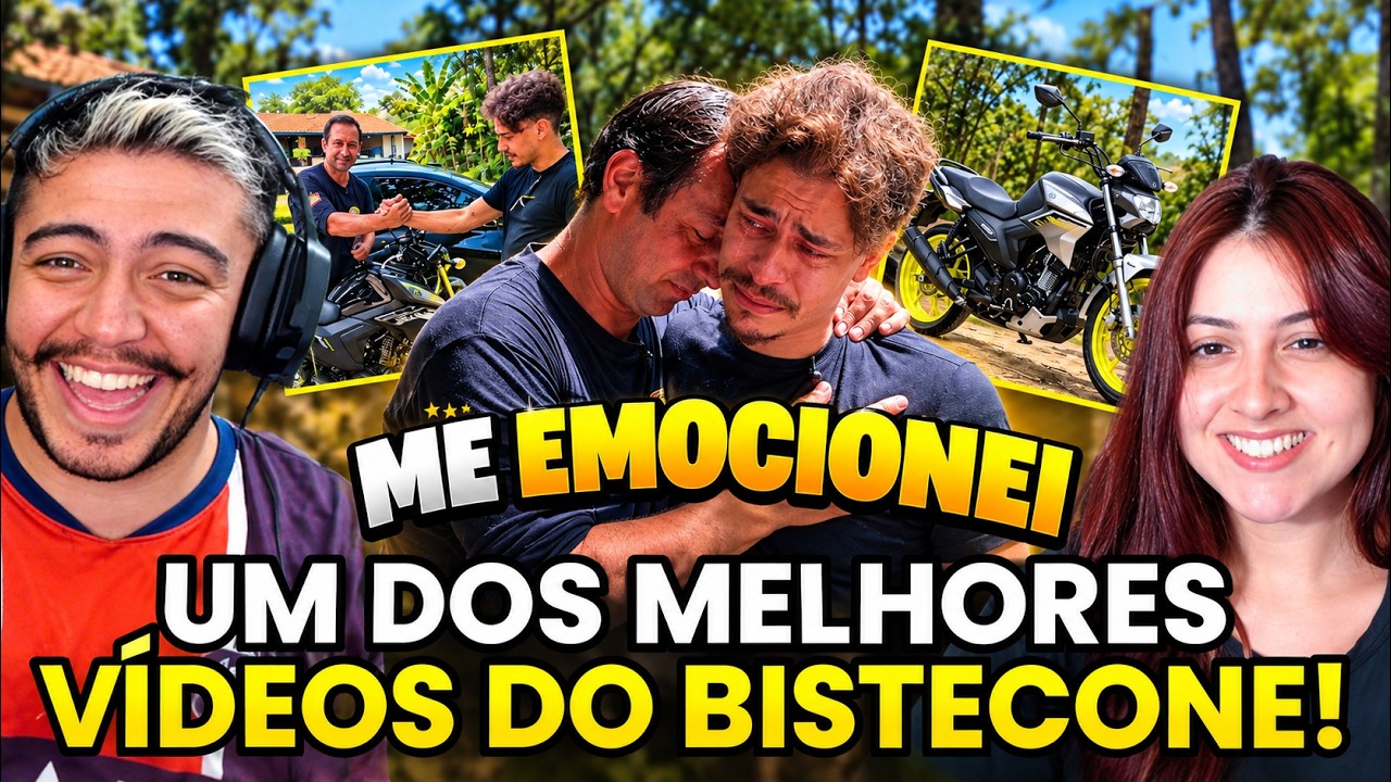 BISTECONE DEU UMA MOTO DE PRESENTE PRO CLEBINHO (MELHOR GARÇOM DO BRASIL) react