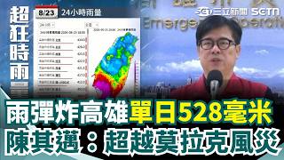 超大豪雨狂炸高雄！陳其邁：超越莫拉克風災 雨彈狂炸港都 "單日528毫米"超越莫拉克｜三立新聞網 SETN.com