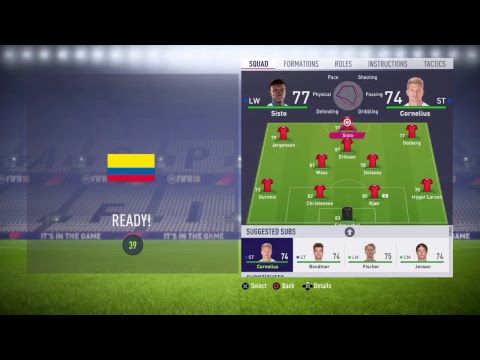 Colombia vs. Denmark - Online Seasons