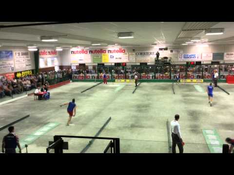 2014, CHIERI Italy MONDIALI BOCCE JUNIORS, CROATIA vs FRANCE, Tir progressiv