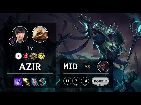 Azir Mid vs Lucian - KR Master Patch 10.4