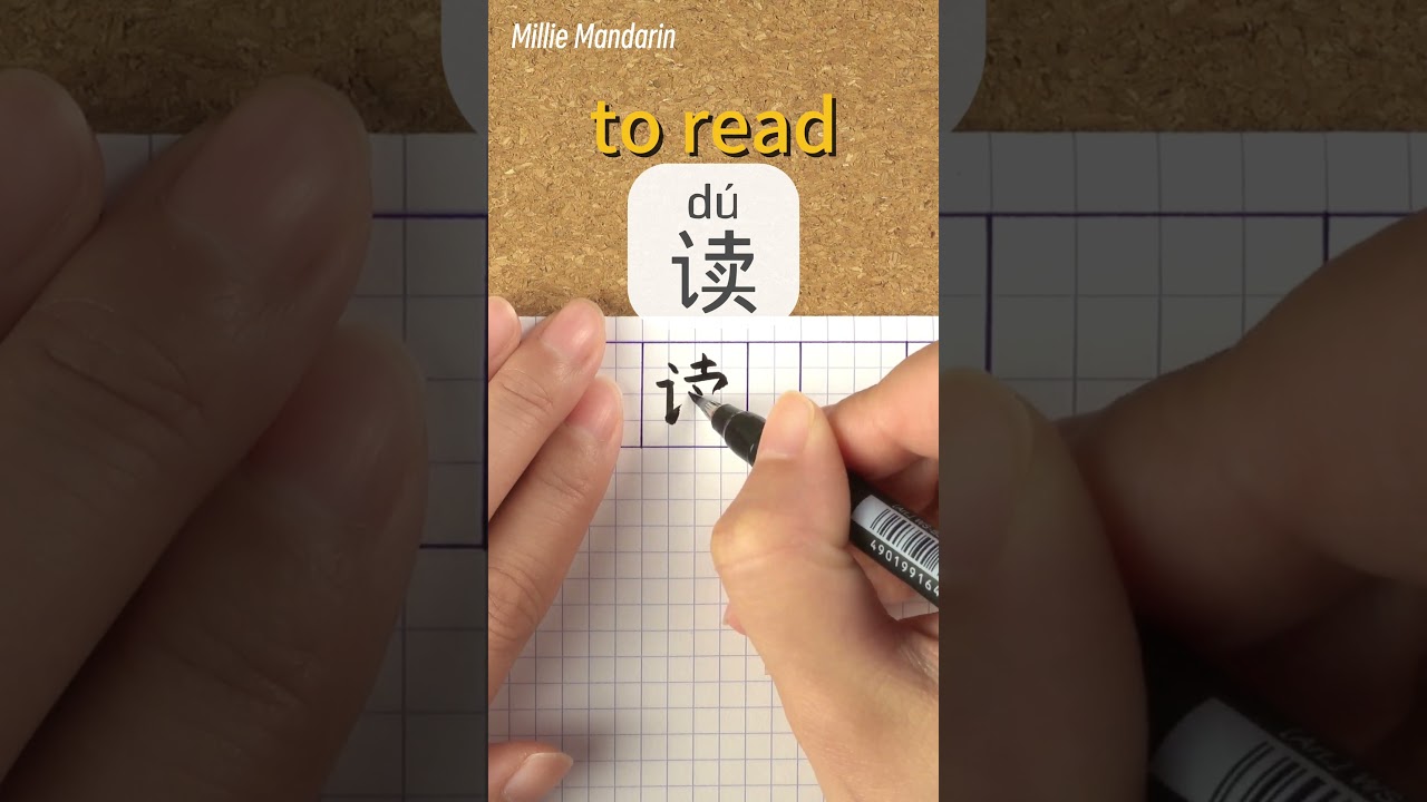 Du：TO READ⎮Write and Read Chinese Character⎮Calligraphy⎮Handwriting⎮Hanzi⎮Learn Chinese language