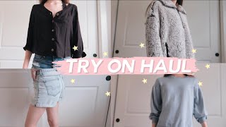trendy FALL collective HAUL! (adidas, tj maxx, american eagle, etc)