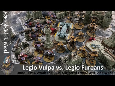 Legio Vulpa vs. Legio Fureans - 3000 Points Adeptus Titanicus Battlereport/Full Gameplay [engl./HD]