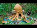 Rescue Cats Build Cat House Octopus And Fish Pond For Crayfish