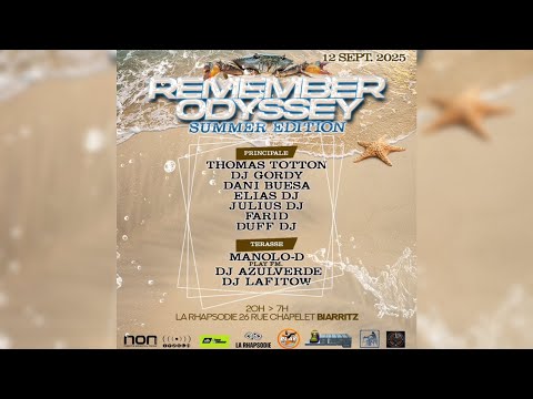 Elias Dj – Remember Odyssey @ La Rhapsodie