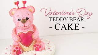 Making a Cute Valentine's Day Teddy Bear Cake - Laura Loukaides